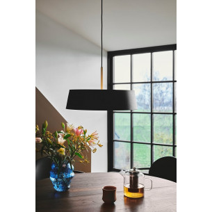 Lampa wisząca art deco Clasi 45cm czarny/mosiądz Nordlux