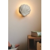Konchi white children's shell wall lamp with plug Nordlux