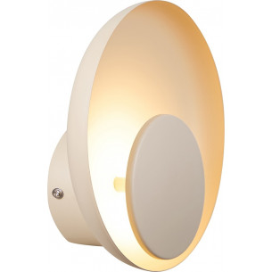 Nordlux Marsi LED round plug-in wall lamp beige