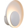 Marsi LED white round wall lamp with plug Nordlux