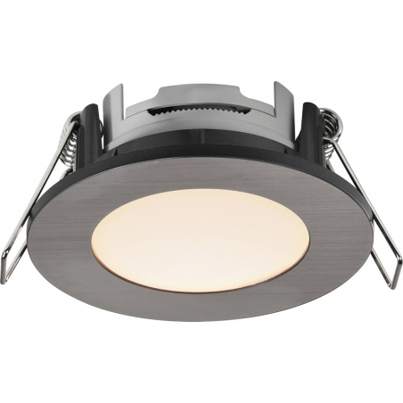 Lampa podtynkowa downlight Leonis LED IP65 2700K nikiel szczotkowany Nordlux