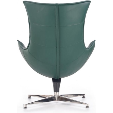 Luxor green swivel leather armchair Halmar