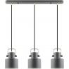 Draco 55cm black 3-light loft pendant lamp ZumaLine