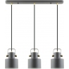 Lampa wisząca loft 3 punktowa na listwie Draco 55cm czarna Zumaline
