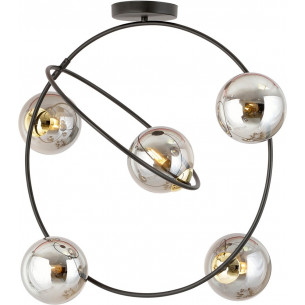 Stardom V 65cm graphite&amp;black modern glass balls pendant chandelier Emibig 2