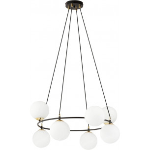 Azura VII 75cm white&amp;black modern glass globes pendant lamp Emibig