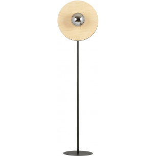 Soho wood&amp;grafit&amp;black plywood floor lamp Emibig