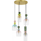 Oro V 51.7cm multicolor pendant decorative glass lamp