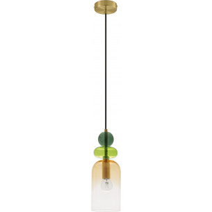 Oro 10.8cm orange&amp;green decorative glass pendant lamp