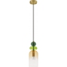 Oro 10.8cm orange&amp;green decorative glass pendant lamp