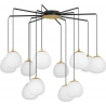 Ovum XII 75cm white&amp;gold glass pendant lamp