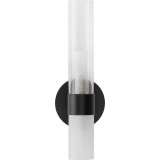 Epoch black matt&amp;transparent&amp;matte glass glass vertical wall lamp