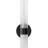 Epoch black matt&amp;transparent&amp;matte glass glass vertical wall lamp