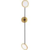 Field LED gold&amp;black modern double wall lamp