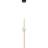 Marks LED 12cm white opal&amp;gold glamour pendant lamp