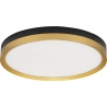 Davis LED 40cm black&amp;gold brass modern round ceiling lamp