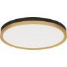 Davis LED 50cm black&amp;gold brass modern round ceiling lamp