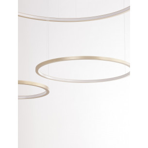 Hall LED gold modern 3 circle pendant lamp 2