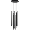 Navrati LED x 40.5cm black tubes pendant lamp