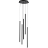 Lampy minimalistyczne. Lampa wiszące tuby Navrati LED V 35,5cm czarna nad stół