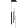 Navrati LED V 35.5cm black tubes pendant lamp