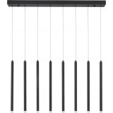 Lampy minimalistyczne. Lampa wiszące tuby na listwie Hose LED 100cm czarna nad stół