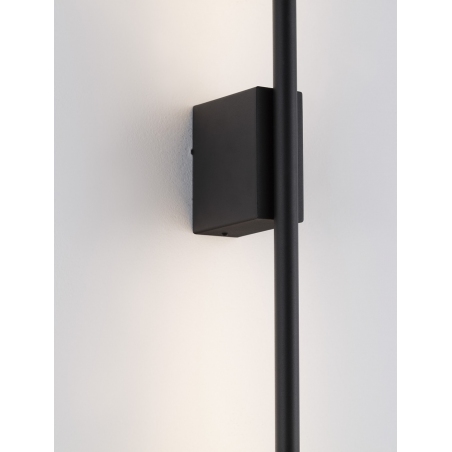 Lampy minimalistyczne. Kinkiet podłużny minimalistyczny String LED II 90cm czarny do salonu i sypialni