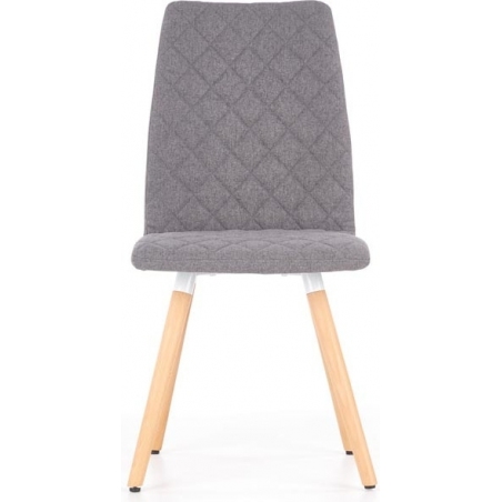 Fino K282 grey quilted upholstered chair Halmar