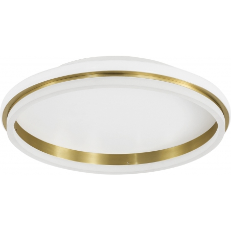 Plafon okrągły glamour Sallow LED 45cm biało-złoty
