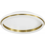 Sallow LED 45cm white&amp;gold glamour round ceiling lamp