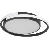 Modal LED 40cm 3000K black modern ceiling lamp