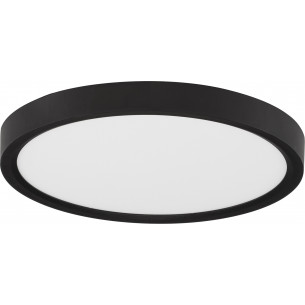 Lampy minimalistyczne. Plafon okrągły Rebel LED 22cm czarny do kuchni i przedpokoju