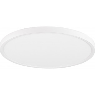 Lampy minimalistyczne. Plafon okrągły Rebel LED 40cm biały do kuchni i przedpokoju