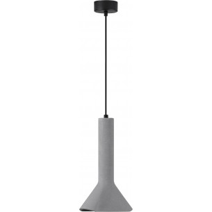 Lampy betonowe. Lampa betonowa loft Nolan 19,5cm szara nad wyspę kuchenną