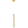 Lampy modern glamour. Elegancka Lampa wisząca tuba glamour Fitt 4,5cm H50cm złota nad wyspę kuchenną i konsolę
