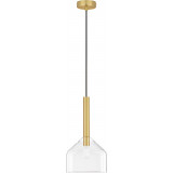 Sophia II 20cm transparent&amp;gold glamour glass pendant lamp