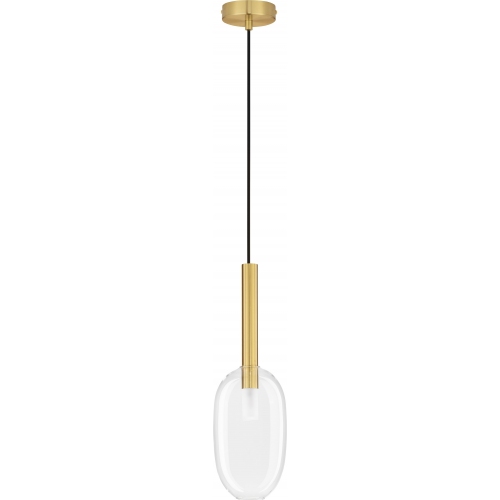 Lampa wisząca szklana glamour Sophia IV 14cm przeźroczysty/złoty