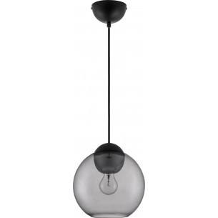 Verde 24cm grey retro pendant glass sphere lamp