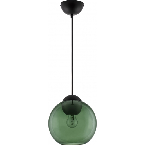 Lampy modern retro. Lampa wisząca szklana kula retro Verde 24cm zielona do kuchni i jadalni