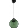 Lampy modern retro. Lampa wisząca szklana kula retro Verde 24cm zielona do kuchni i jadalni