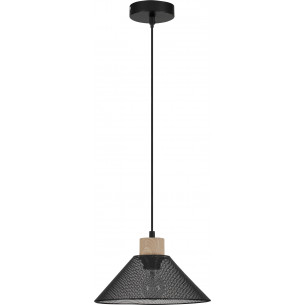 Sean 26cm black loft openwork pendant lamp