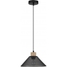 Lampy loft industrialne. Lampa wisząca ażurowa loft Sean 26cm czarna do kuchni i sypialni