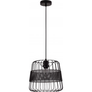 Sean 29.5cm black wire pendant lamp