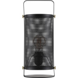Sean black openwork loft table lamp