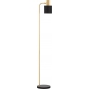Mira black&amp;gold retro floor lamp