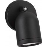 Odin black bathroom spotlight wall lamp