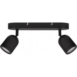 Odin II black ceiling spotlight for bathroom