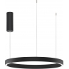 Astra LED 60cm 3000K 60w black modern round pendant lamp