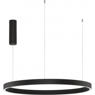 Astra LED 80cm 3000K 77w black modern round pendant lamp