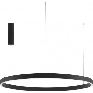 Astra LED 98cm 3000K 106w black modern round pendant lamp